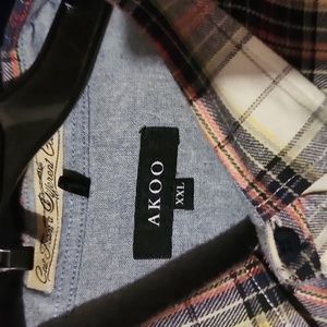Akoo Flanel button down shirt